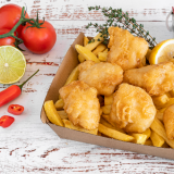 6 FISH BITES AND CHIPS