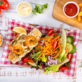 GRILLED SEAFOOD & GREENS