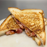 Toasted Bacon & BBQ Sauce Sandwich