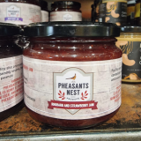 Strawberry and Rhubarb  Jam - jar