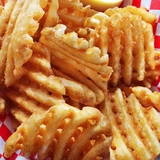Waffle Chips with Garlic Aioli