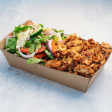 Meat and salad