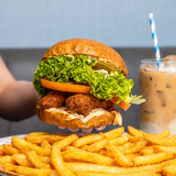Chicken Burger & Fries